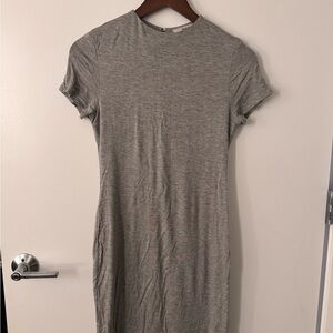 Gray bodycon dress